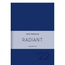ЕЖЕДНЕВНИК А6 2022 LISTOFF 176Л "RADIANT" ИСКУСТВЕННАЯ КОЖА SOFT TOUCH SPECIA ТЕРМОТИС СИНИЙ