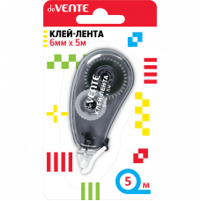 КЛЕЙ ЛЕНТА 6MM*5M ЧЕРНЫЙ КОРПУС