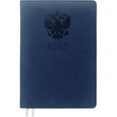 ЕЖЕДНЕВНИК A5 2025 deVENTE 168Л EMBLEM СИНИЙ