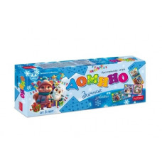ИГРА НОВОГОДНЯЯ ДОМИНО "ЗИМНИЕ ЗАБАВЫ"