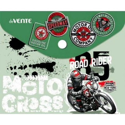 ПАПКА НА КНОПКЕ ЦВ А6 "MOTO CROSS"