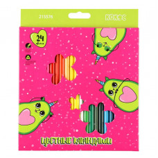 КАРАНДАШИ ЦВЕТНЫЕ "ERGO LIGHT AVOCAT" 24ЦВ