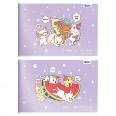 АЛЬБОМ ДЛЯ РИСОВАНИЯ 12 ЛИСТОВ "KAWAII CATS" 