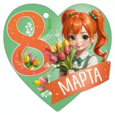 ОТКРЫТКА БИРКА "8 МАРТА"