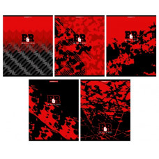 ТЕТРАДЬ 48Л КЛЕТКА "BLACK & RED"