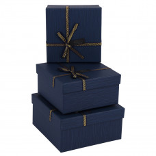 КОРОБКА ПОДАРОЧНАЯ КВАДРАТ 15*15*6.5CМ "STYLE"