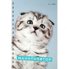 ТЕТРАДЬ 80Л КЛЕТКА А4 LISTOFF "ХАРАКТЕР КОТИКА"