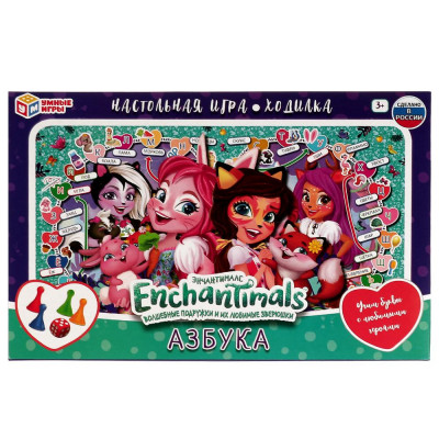 ИГРА НАСТОЛЬНАЯ ХОДИЛКА "АЗБУКА. ЭНЧАНТИМАЛС"