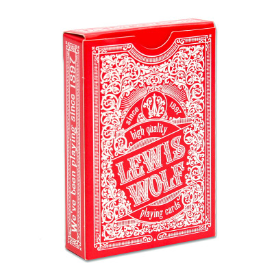 КАРТЫ ИГРАЛЬНЫЕ "LOVIS&WOLF RED" КОЛОДА 54 КАРТЫ