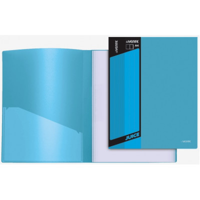ПАПКА 80 ВКЛАДЫШЕЙ deVENTE JUICY ГОЛУБАЯ