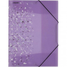 ПАПКА НА РЕЗИНКЕ А4 "CRYSTAL DREAM" 400МКМ СИРЕНЕВАЯ