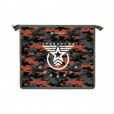 ПАПКА ДЛЯ ТЕТРАДЕЙ НА МОЛНИИ А5 "MILITARY STYLE'' ПЛАСТИК 23,5*19*5СМ
