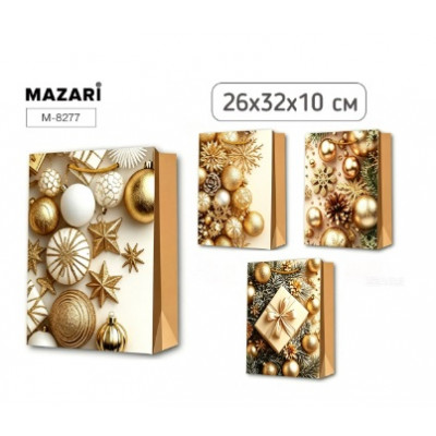 ПАКЕТ ПОДАРОЧНЫЙ 26*32*10СМ ШАРЫ M-8277