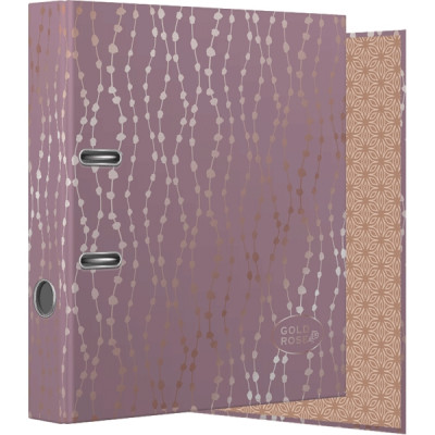 ПАПКА АРХИВНАЯ А4 75ММ "GOLD ROSE. DOTS"