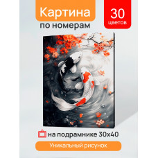НАБОР ДЛЯ ТВОРЧЕСТВА ХОЛСТ С КРАСКАМИ ПО НОМЕРАМ 30*40 СМ "КАРПЫ КОИ В ПРУДУ" НАБОР ДЛЯ ТВОРЧЕСТВА ХОЛСТ С КРАСКАМИ ПО НОМЕРАМ 30*40 СМ "КАРПЫ КОИ В ПРУДУ"