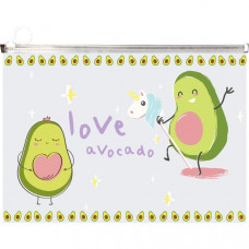 ПАПКА НА МОЛНИИ ДЛЯ ДОКУМЕНТОВ И ТЕТРАДЕЙ А4 deVENTE 180МКМ С РАСШИРЕНИЕМ "AVOCADO"