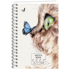СКЕТЧБУК НА ГРЕБНЕ А5 60 Л 120Г/М2 "SKETCHBOOK" ОФСЕТНАЯ БУМАГА
