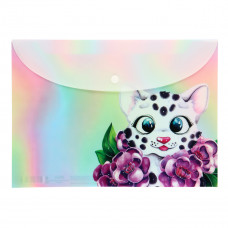 ПАПКА НА КНОПКЕ ЦВ А4 "LEOPARD" 