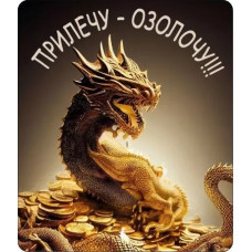 МАГНИТИК ВИНИЛОВЫЙ "ПРИЛЕЧУ-ОЗОЛОЧУ!!!"
