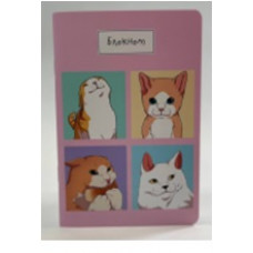 БЛОКНОТ СКОБА А6 40Л ЛИ SWEET CAT SHOP КОТЫ МЕМЫ