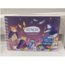СКЕТЧБУК А6 46 ЛИСТОВ НА ГРЕБНЕ SWEET CAT SHOP АКВАРЕЛЬНАЯ БУМАГА 200Г/М2 КОТЫ ВОЛШЕБНИКИ 150*100ММ СКЕТЧБУК А6 46 ЛИСТОВ НА ГРЕБНЕ SWEET CAT SHOP АКВАРЕЛЬНАЯ БУМАГА 200Г/М2 КОТЫ ВОЛШЕБНИКИ 150*100ММ