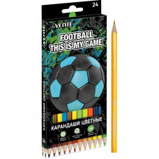 КАРАНДАШИ ЦВЕТНЫЕ "FOOTBALL" 2М 24 ЦВ КАРАНДАШИ ЦВЕТНЫЕ "FOOTBALL" 2М 24 ЦВ