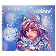 СКЕТЧПАД НА ГРЕБНЕ А5 30 Л 160Г/М2 "РОМАНТИЧНЫЕ ДЕВУШКИ" ОФСЕТНАЯ БУМАГА