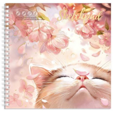 СКЕТЧПАД НА ГРЕБНЕ А5 40 Л 100Г/М2 "ЛУЧЕЗАРНЫЙ КОТ" ОФСЕТНАЯ БУМАГА