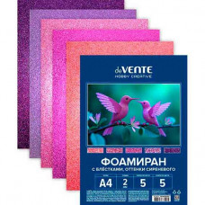 НАБОР ЦВЕТНОГО ФОАМИРАНА А4 5 ЦВЕТОВ 5 ЛИСТОВ "deVENTE. HOBBY CREATIVE" 2,0ММ С БЛЁСТКАМИ