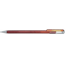 РУЧКА ГЕЛЕВАЯ PENTEL HYBRID DUAL METALLIC 1.0ММ ОРАНЖЕВАЯ+ЖЕЛТАЯ МЕТАЛЛИК