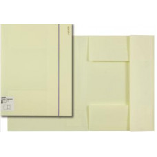 ПАПКА НА РЕЗИНКЕ А4 "PASTEL ЖЕЛТАЯ" 450МКМ