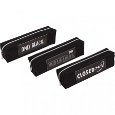 ПЕНАЛ МЯГКИЙ ОБЪЕМНЫЙ "ONLY BLACK" 21*6*4СМ 