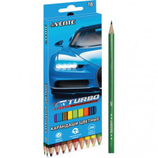 КАРАНДАШИ ЦВЕТНЫЕ "TURBO" 18 ЦВ КАРАНДАШИ ЦВЕТНЫЕ "TURBO" 18 ЦВ