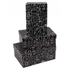 КОРОБКА ПОДАРОЧНАЯ ПРЯМОУГОЛЬНАЯ 21*14*8 СМ