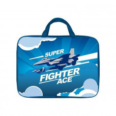 ПАПКА ПОРТФЕЛЬ А4 "AIR FIGHTER" 35*26,5*6 СМ НА МОЛНИИ С РУЧКАМИ
