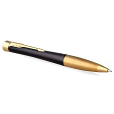 РУЧКА ПОДАРОЧНАЯ ШАРИКОВАЯ СИНЯЯ PARKER "URBAN CORE" K314 MUTED BLACK GT M ЦВЕТ КОРПУСА ЧЕРНЫЙ В КАРТОННОМ ФУТЛЯРЕ