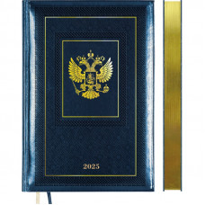 ЕЖЕДНЕВНИК A5 2025 deVENTE 168Л SYMBOL СИНИЙ