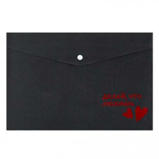 ПАПКА НА КНОПКЕ ЦВЕТНАЯ А4 200МКМ "СЕРДЦА"