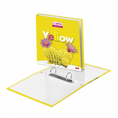 ПАПКА НА КОЛЬЦАХ А5 2К YELLOW