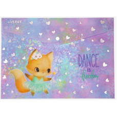ПАПКА НА КНОПКЕ ЦВ А4 180МКМ "DANCE FOX" 330*235ММ ТИСНЕНИЕ ФОЛЬГОЙ ПАПКА НА КНОПКЕ ЦВ А4 180МКМ "DANCE FOX" 330*235ММ ТИСНЕНИЕ ФОЛЬГОЙ