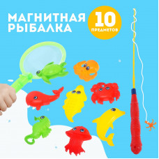 ИГРУШКА МАГНИТНАЯ РЫБАЛКА "МОРСКИЕ ЖИТЕЛИ"  10ПР