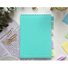 БЛОКНОТ А5 60 ЛИСТОВ ГРЕБЕНЬ "PASTEL COLLECTION MINT"