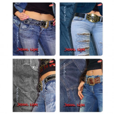 ТЕТРАДЬ 96Л КЛЕТКА "JEANS STYLE"