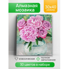 АЛМАЗНАЯ МОЗАИКА 30*40СМ ДИВНЫЙ АРОМАТ ЦВЕТОВ