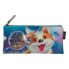 ПЕНАЛ МЯГКИЙ ПЛОСКИЙ "HEY CORGI" 21*9СМ