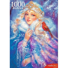 ПАЗЛЫ НОВОГОДНИЕ 1000 ЭЛЕМЕНТОВ "СНЕЖНАЯ КРАСАВИЦА"