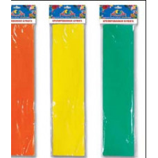 БУМАГА ЦВЕТНАЯ КРЕПИРОВАННАЯ 50*250 СМ "АППЛИКА. НЕОНОВАЯ" 