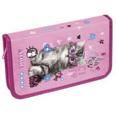 ПЕНАЛ СРЕДНИЙ "PURR MEOW" 20,5*12 СМ