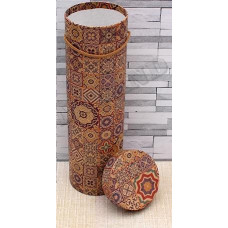ТУБУС ДЛЯ УПАКОВКИ ПОДАРКА СО ШНУРКОМ 9,2*9,2*32 СМ