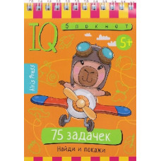 УМНЫЙ БЛОКНОТ "75 ЗАДАЧЕК. НАЙДИ И ПОКАЖИ"